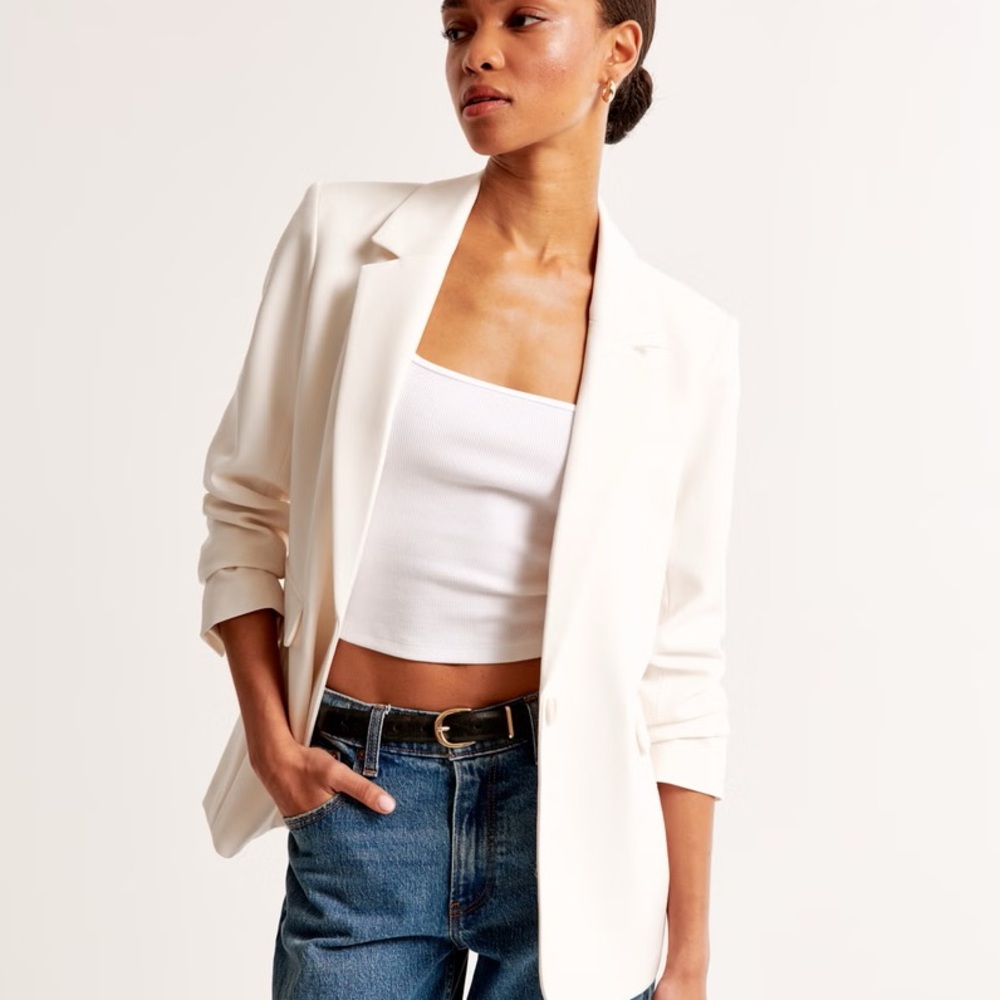 White Suiting Blazer